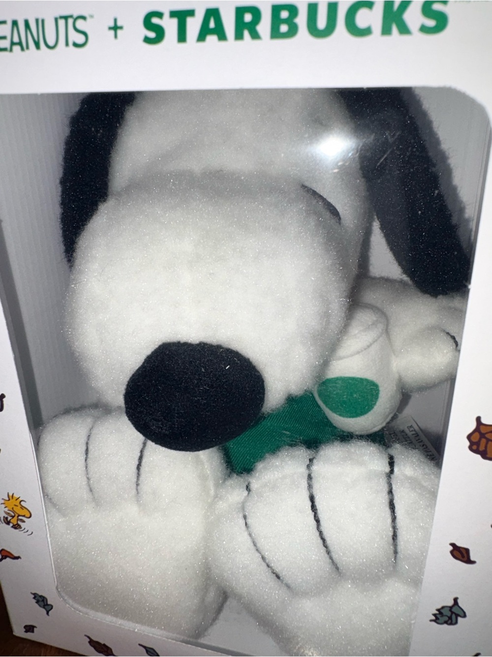 Peanuts x Starbucks Snoopy Plush Toy - White & Black